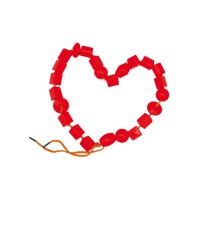 Perle in plastica - 2 cm - colori e forme assortiti - CWR - bauletto 140 pezzi