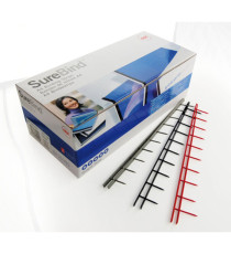 Pettini Surebind - 10 denti - 25 mm - bianco - GBC - conf. 100 pezzi Pettini Surebind - 10 denti - 25 mm - bianco - GBC - conf. 100 pezzi