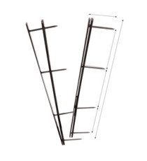 Pettini Velobind - 4 denti - 45 mm - blu - GBC - conf. 25 pezzi