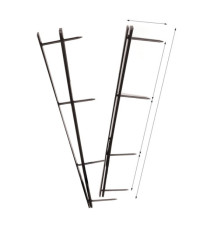 Pettini Velobind - 4 denti - 45 mm - blu - GBC - conf. 25 pezzi