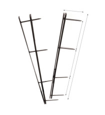 Pettini Velobind - 4 denti - 45 mm - blu - GBC - conf. 25 pezzi