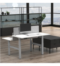 Piano di lavoro per scrivania Cambio - 140 x 80 x 2,5 cm - bianco - Fellowes Piano di lavoro per scrivania Cambio - 140 x 80 x 2,5 cm - bianco - Fellowes