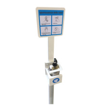 Piantana da terra porta dispenser da 500ml - max Ø 80mm - Metalplus Piantana da terra porta dispenser da 500ml - max Ø 80mm - Metalplus