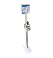 Piantana da terra porta dispenser da 500ml - max Ø 80mm - Metalplus Piantana da terra porta dispenser da 500ml - max Ø 80mm - Metalplus