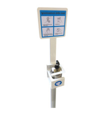 Piantana da terra porta dispenser da 500ml - max Ø 80mm - Metalplus Piantana da terra porta dispenser da 500ml - max Ø 80mm - Metalplus