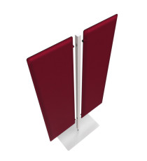 Piantana Moody - a 2 pannelli - H 140 cm - rosso
