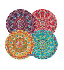 Piatto Mandala - diametro 20 cm - carta - Big Party - conf. 8 pezzi Piatto Mandala - diametro 20 cm - carta - Big Party - conf. 8 pezzi