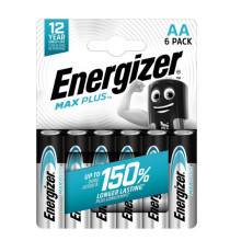 Pila stilo AA - 1,5V - Max Plus alcalina - Energizer - blister 6 pezzi