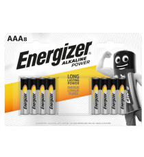 Pila ministilo AAA - 1,5V - Alkaline Power - Energizer - blister 8 pezzi