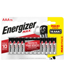 Pila ministilo AAA - 1,5V - Max alcalina - Energizer - astuccio 16 pezzi