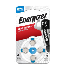 Pila per apparecchi acustici 675 Zinc Air - Energizer - blister 4 pezzi