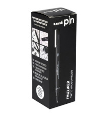 Pin fineliner - 11 gradazioni assortiti - nero - Uni Mitsubishi - gift box 11 pezzi