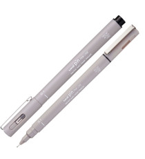 Pin fineliner - punta 0.1 mm - grigio chiaro - Uni Mitsubishi Pin fineliner - punta 0.1 mm - grigio chiaro - Uni Mitsubishi