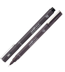 Pin fineliner - punta 0.1 mm - grigio scuro - Uni Mitsubishi Pin fineliner - punta 0.1 mm - grigio scuro - Uni Mitsubishi