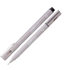 Pin fineliner - punta 0.5 mm - grigio chiaro - Uni Mitsubishi Pin fineliner - punta 0.5 mm - grigio chiaro - Uni Mitsubishi