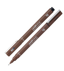 Pin fineliner - punta 0.5 mm - seppia - Uni Mitsubishi