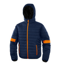 Piumino imbottito Bloom - taglia M - PE - blu/arancio - Deltaplus Piumino imbottito Bloom - taglia M - PE - blu/arancio - Deltaplus