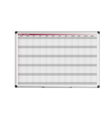 Planner magnetico annuale - 90 x 60 cm - silver - Bi-Office Planner magnetico annuale - 90 x 60 cm - silver - Bi-Office