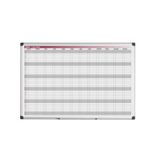 Planner magnetico annuale - 90 x 60 cm - silver - Bi-Office Planner magnetico annuale - 90 x 60 cm - silver - Bi-Office