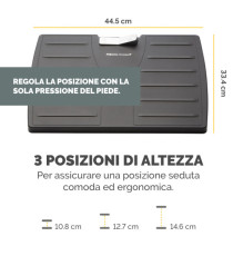 Poggiapiedi regolabile - con sistema antibatterico Microban - Fellowes Poggiapiedi regolabile - con sistema antibatterico Microban - Fellowes