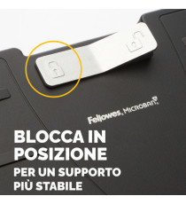 Poggiapiedi regolabile - con sistema antibatterico Microban - Fellowes Poggiapiedi regolabile - con sistema antibatterico Microban - Fellowes