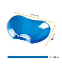 Poggiapolsi in gel - blu trasparente - Fellowes Poggiapolsi in gel - blu trasparente - Fellowes