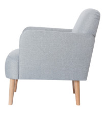 Poltrona Brooks - grigio chiaro - Paperflow Poltrona Brooks - grigio chiaro - Paperflow