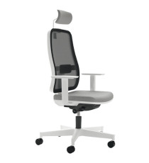 Poltrona direzionale Blaze BLYTBPG - con braccioli regolabili e poggiatesta - grigio - Unisit Poltrona direzionale Blaze BLYTBPG - con braccioli regolabili e poggiatesta - grigio - Unisit
