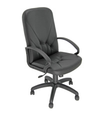 Poltrona direzionale Dante D - con bracciol fissi - nero - Unisit Poltrona direzionale Dante D - con bracciol fissi - nero - Unisit