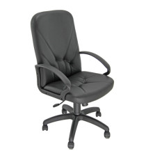 Poltrona direzionale Dante D - con bracciol fissi - nero - Unisit Poltrona direzionale Dante D - con bracciol fissi - nero - Unisit