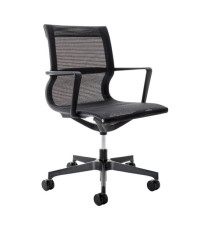 Poltrona direzionale Tekno - schienale basso - nero - Unisit Poltrona direzionale Tekno - schienale basso - nero - Unisit