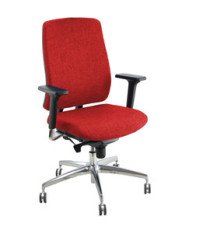 Poltrona semidirezionale Absolute ASA - con braccioli regolabili - rosso - Unisit Poltrona semidirezionale Absolute ASA - con braccioli regolabili - rosso - Unisit