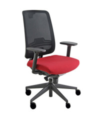 Poltrona semidirezionale Absolute ASN - con braccioli regolabili - rosso - Unisit Poltrona semidirezionale Absolute ASN - con braccioli regolabili - rosso - Unisit