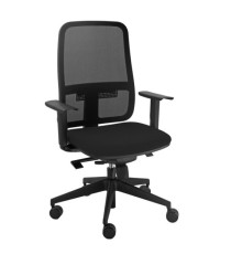 Poltrona semidirezionale Blaze BLYTN - con braccioli regolabili - nero - Unisit Poltrona semidirezionale Blaze BLYTN - con braccioli regolabili - nero - Unisit