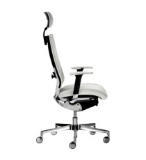 Poltrona semidirezionale Elite concept COTPGB - con braccioli regolabili e poggiatesta - bianco - Unisit Poltrona semidirezionale Elite concept COTPGB - con braccioli regolabili e poggiatesta - bianco - Unisit