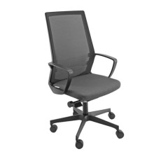 Poltrona semidirezionale I70 - con braccioli inclusi - grigio/nero - Unisit Poltrona semidirezionale I70 - con braccioli inclusi - grigio/nero - Unisit