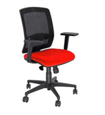 Poltrona semidirezionale Molly MLA - con braccioli regolabili - rosso - Unisit Poltrona semidirezionale Molly MLA - con braccioli regolabili - rosso - Unisit