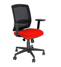 Poltrona semidirezionale Molly MLA - con braccioli regolabili - rosso - Unisit Poltrona semidirezionale Molly MLA - con braccioli regolabili - rosso - Unisit