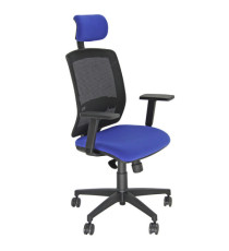 Poltrona semidirezionale Molly MLAPG - con braccioli regolabili e poggiatesta - blu - Unisit Poltrona semidirezionale Molly MLAPG - con braccioli regolabili e poggiatesta - blu - Unisit