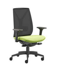 Poltrona semidirezionale Velia VEA - con braccioli regolabili - verde mela/nero - Unisit Poltrona semidirezionale Velia VEA - con braccioli regolabili - verde mela/nero - Unisit