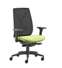 Poltrona semidirezionale Velia VEA - con braccioli regolabili - verde mela/nero - Unisit Poltrona semidirezionale Velia VEA - con braccioli regolabili - verde mela/nero - Unisit