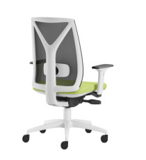 Poltrona semidirezionale Velia VEAB - con braccioli regolabili - verde mela/bianco - Unisit Poltrona semidirezionale Velia VEAB - con braccioli regolabili - verde mela/bianco - Unisit