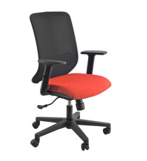 Poltrona semidirezionale Vertigo VRA - con braccioli regolabili - rosso/nero - Unisit Poltrona semidirezionale Vertigo VRA - con braccioli regolabili - rosso/nero - Unisit