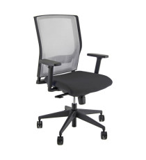 Poltrona semidirezionale X2 - con braccioli regolabili - nero/grigio - Unisit Poltrona semidirezionale X2 - con braccioli regolabili - nero/grigio - Unisit