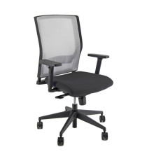 Poltrona semidirezionale X2 - con braccioli regolabili - nero/grigio - Unisit Poltrona semidirezionale X2 - con braccioli regolabili - nero/grigio - Unisit