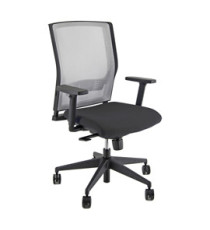 Poltrona semidirezionale X2 - con braccioli regolabili - nero/grigio - Unisit Poltrona semidirezionale X2 - con braccioli regolabili - nero/grigio - Unisit