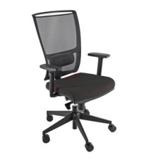 Poltrona semidirezionale Zoea - con ruote e braccioli - schienale rete nero/seduta nero - Unisit Poltrona semidirezionale Zoea - con ruote e braccioli - schienale rete nero/seduta nero - Unisit