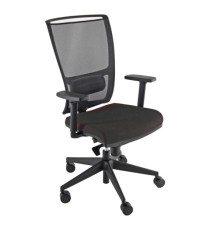 Poltrona semidirezionale Zoea - con ruote e braccioli - schienale rete nero/seduta nero - Unisit Poltrona semidirezionale Zoea - con ruote e braccioli - schienale rete nero/seduta nero - Unisit