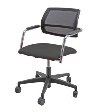 Poltroncina visitatore Lithium LTGN - con braccioli inclusi - nero - Unisit Poltroncina visitatore Lithium LTGN - con braccioli inclusi - nero - Unisit