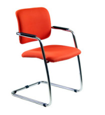 Poltroncina visitatore Lithium LTLT - con braccioli inclusi - arancione - Unisit Poltroncina visitatore Lithium LTLT - con braccioli inclusi - arancione - Unisit